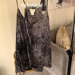 Snake print silk tunic